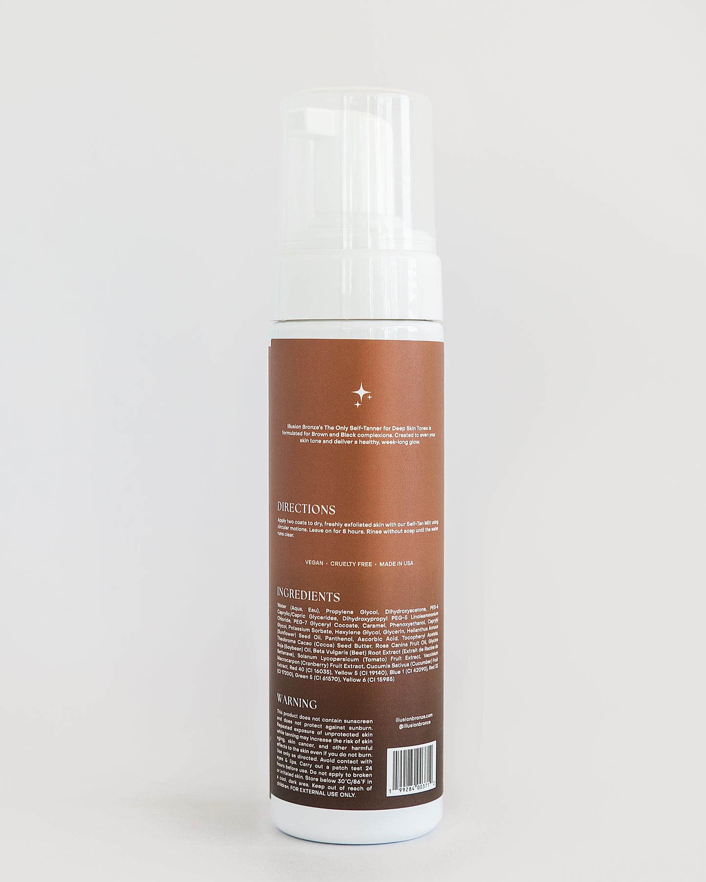 The Deep Skin Tone Self-Tanner + Application Mitt
