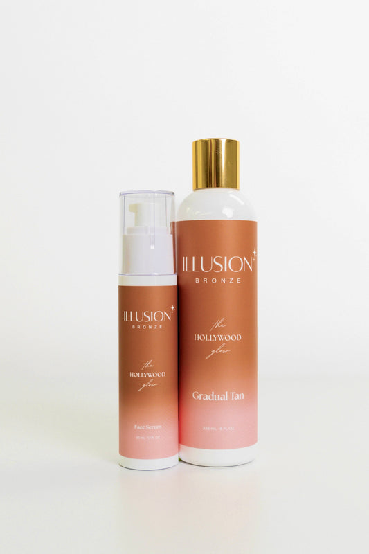 The Hollywood Glow Bundle - Gradual Tan & Face Serum